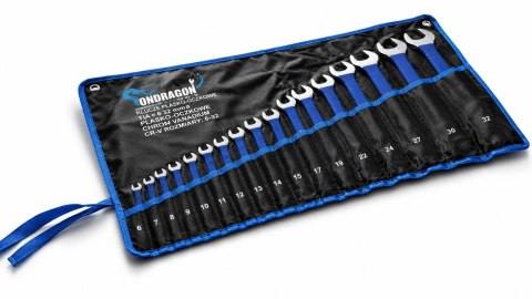 17el KLUCZE PŁASKO OCZKOWE Z GUMA KLUCZE PŁASKIE GUMOWYM + UCHWYTEM 6-32mm