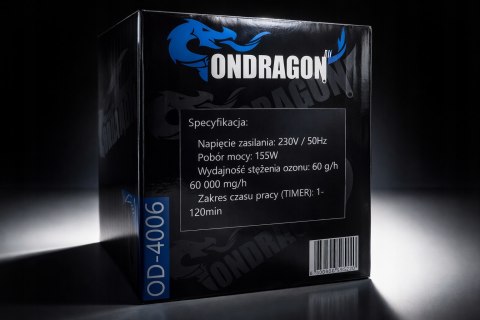 Ozonator Oczyszczacz do Powietrza GENERATOR OZONU 60 000 MG/H 155W + ZESTAW