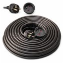 PRZEDŁUŻACZ BUDOWLANY OGRODOWY 3x2,5mm GRUBY PRZEWÓD KABEL 30m