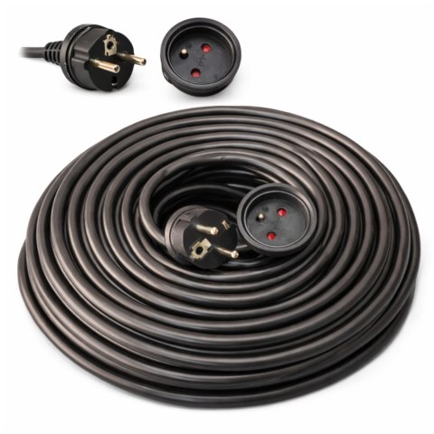 PRZEDŁUŻACZ BUDOWLANY OGRODOWY 3x2,5mm GRUBY PRZEWÓD KABEL 30m