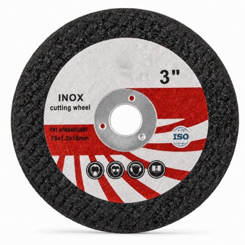 ZESTAW TARCZE DO SZLIFIERKI 75 MM CIĘCIA METALU DREWNA BETONU LISTKOWA 75MM