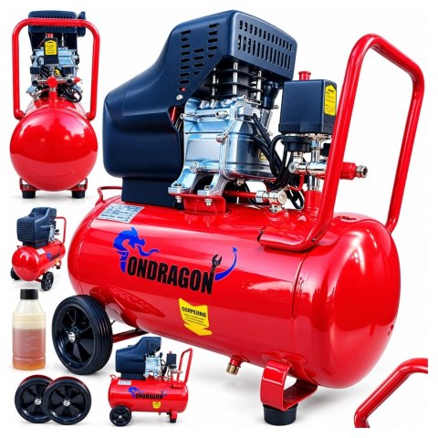 KOMPRESOR OLEJOWY SPRĘŻARKA POWIETRZA 24L 8 BAR TŁOKOWA POMPA 2,8kW 3,8KM