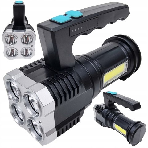 LATARKA AKUMULATOROWA USB LED SZPERACZ REFLEKTOR LATARKA AKUMULATOROWA USB LED SZPERACZ REFLEKTOR