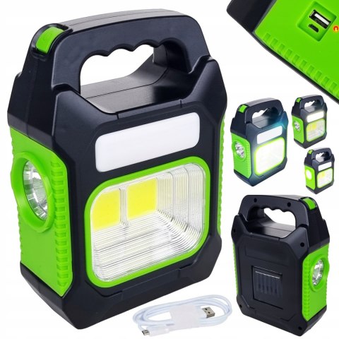 LATARKA LAMPA SOLARNA POWERBANK AKUMULATOROWA LED LATARKA LAMPA SOLARNA POWERBANK AKUMULATOROWA LED