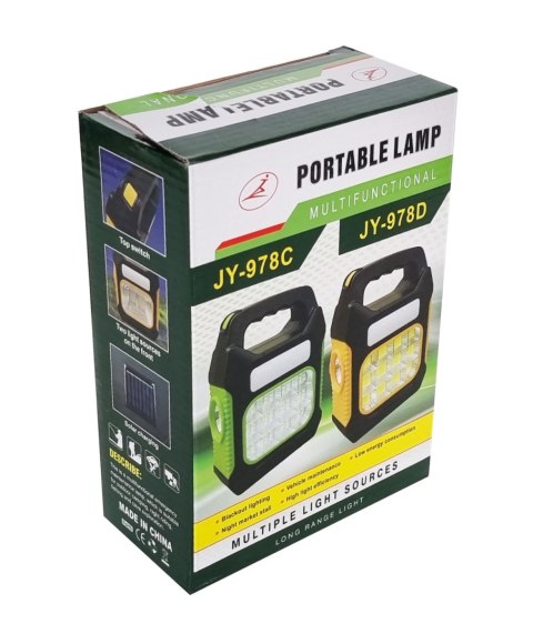 LATARKA LAMPA SOLARNA POWERBANK AKUMULATOROWA LED LATARKA LAMPA SOLARNA POWERBANK AKUMULATOROWA LED